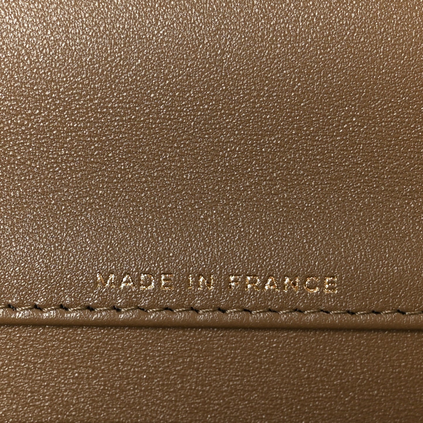 Calfskin Lizard Embossed Clutch With Chain Dark Khaki Dark Khaki