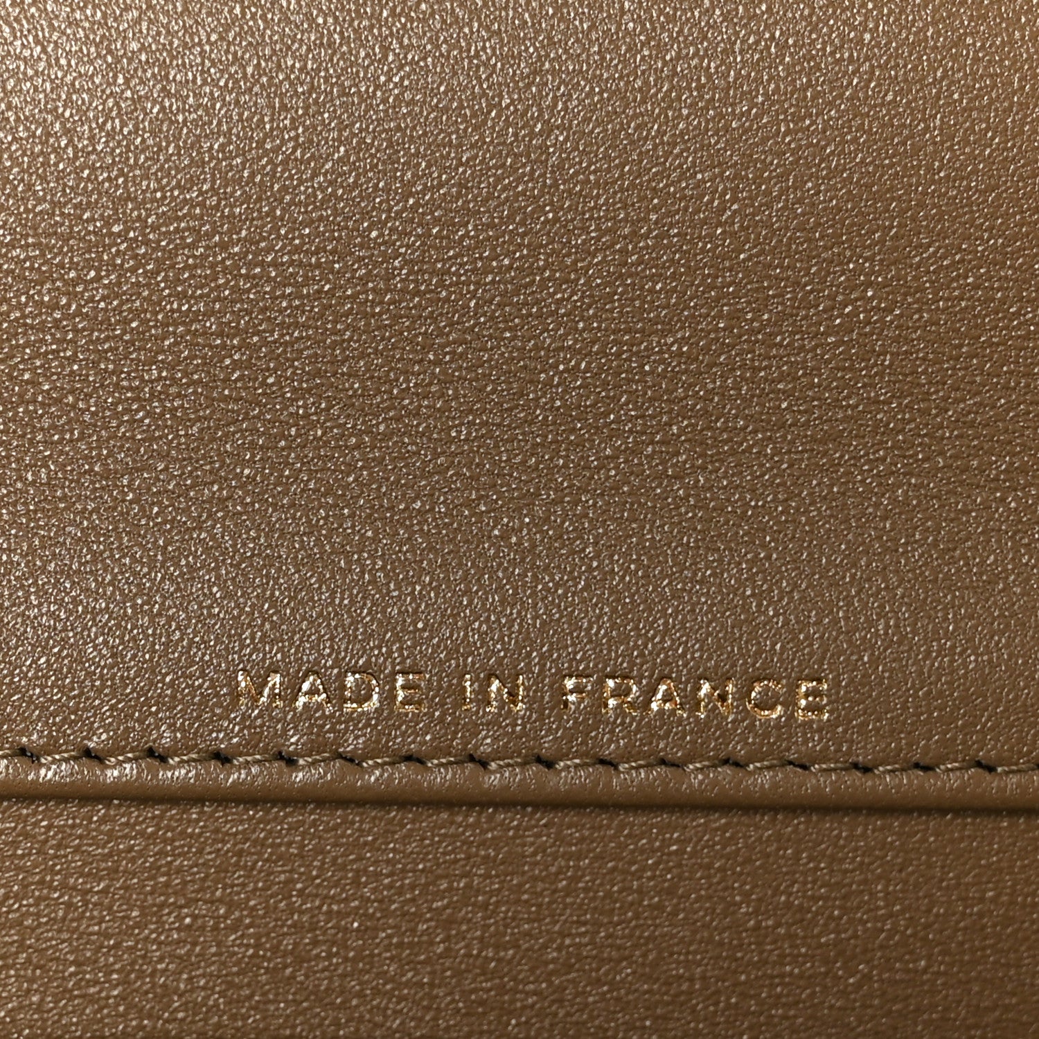 Chanel Calfskin Lizard Embossed Clutch With Chain Dark Khaki Dark Khaki 6 of 12