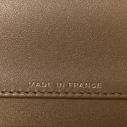 Chanel Calfskin Lizard Embossed Clutch With Chain Dark Khaki Dark Khaki 6 of 12