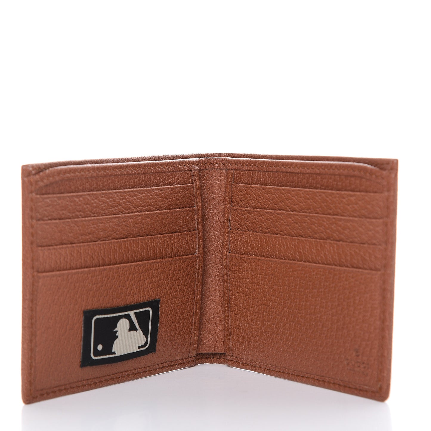 X MLB Monogram NY Yankees Bi-Fold Wallet Beige Ruggine Ivory