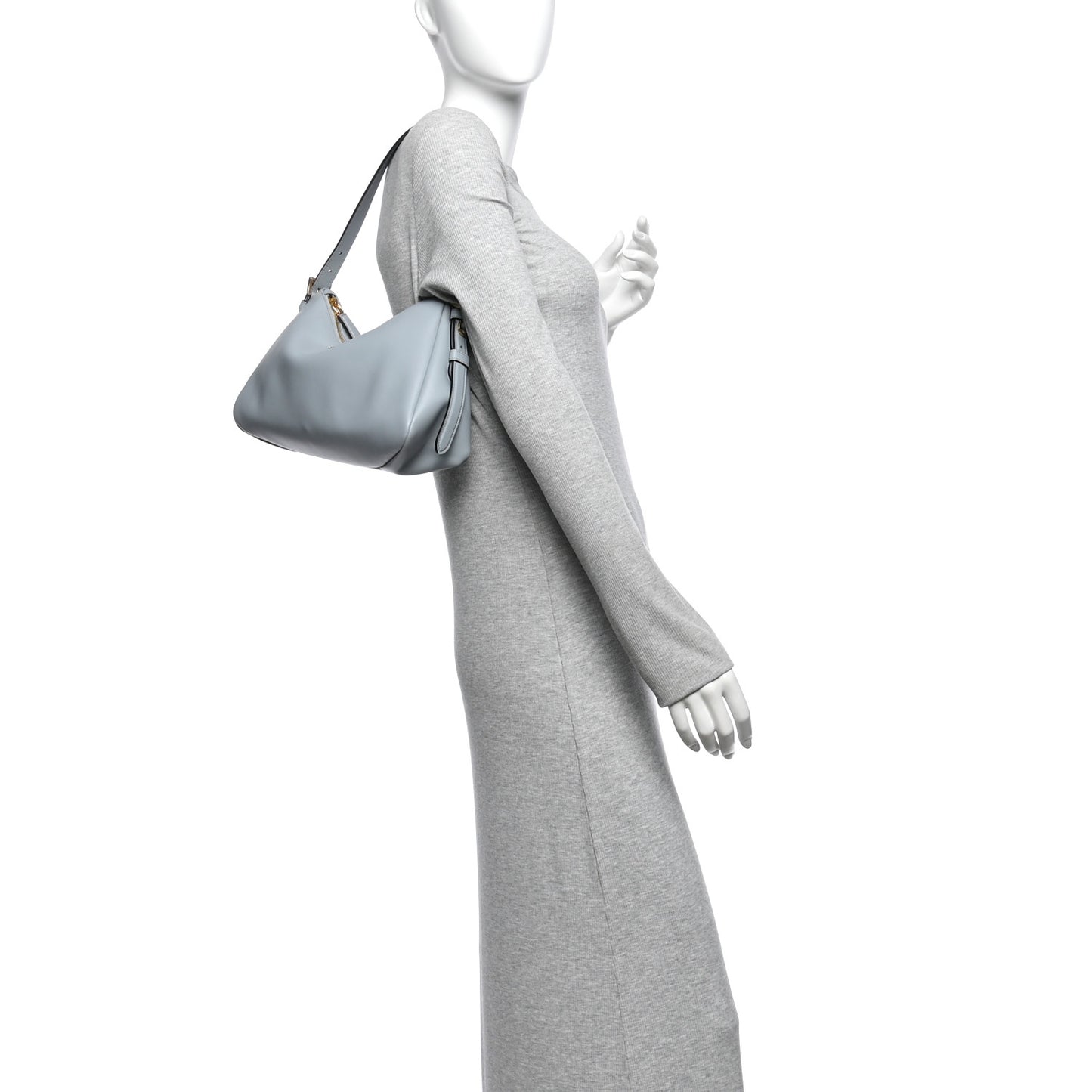 Soft Calfskin Medium Aimee Shoulder Bag Opaline