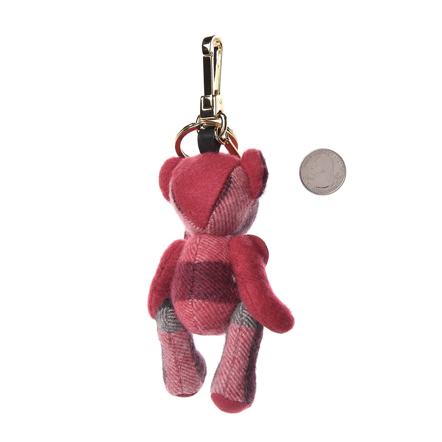Cashmere Check Thomas Bear Charm Blush Pink