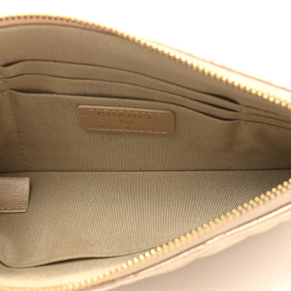 Chanel Metallic Lambskin Quilted Cosmetic Case Gold 5 of 8