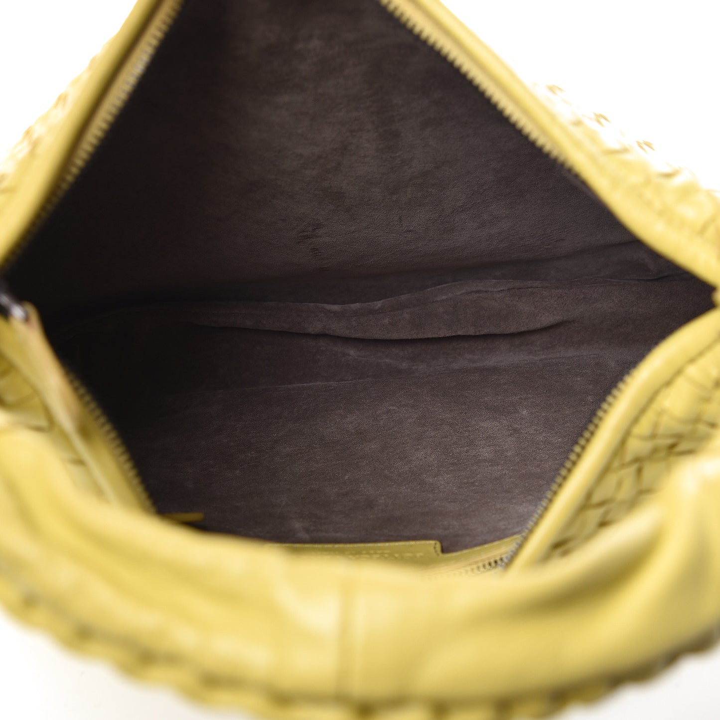 Nappa Intrecciato Medium Veneta Hobo Moutarde