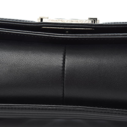 Chanel Lambskin Chevron Quilted Medium Boy Flap Black 13 of 16