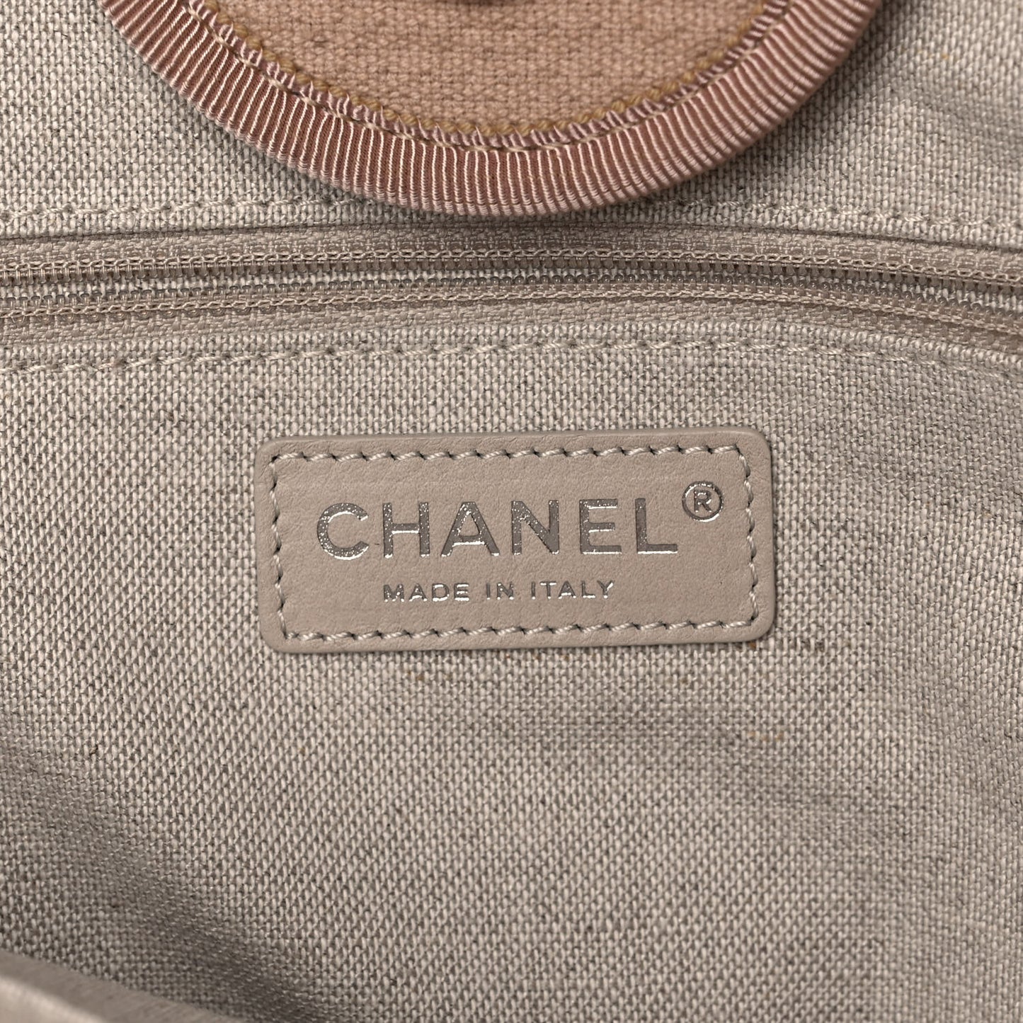Mixed Fibers Deauville Tote Beige