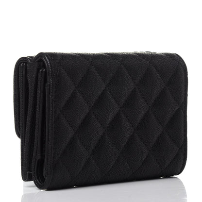 Chanel Caviar Quilted Small Boy Flap Wallet Black 3 of 13