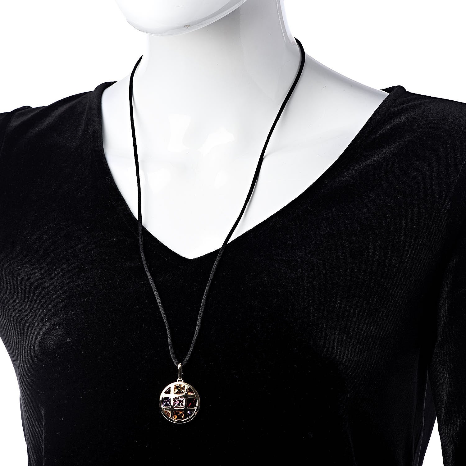 Cartier 18K Yellow Gold Citrine Amethyst Tourmaline Silk Pasha de Necklace 2 of 5