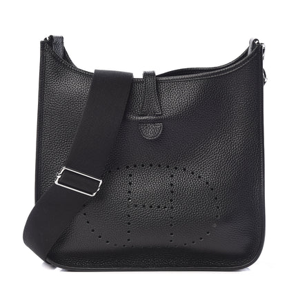 Hermes Taurillon Clemence Evelyne III PM Black 1 of 10