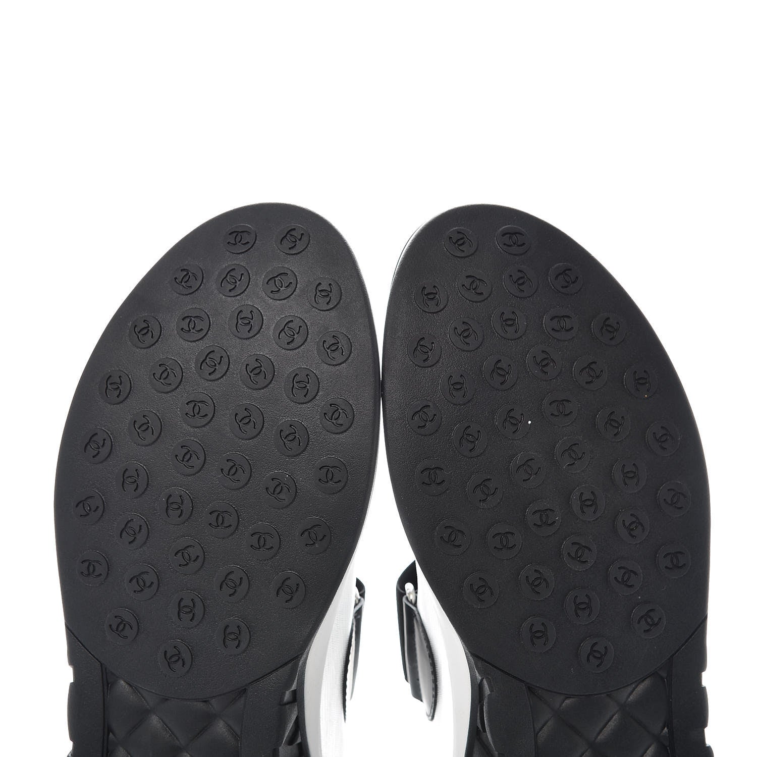 Chanel Mesh Lycra CC Sneakers 39.5 Black 6 of 7
