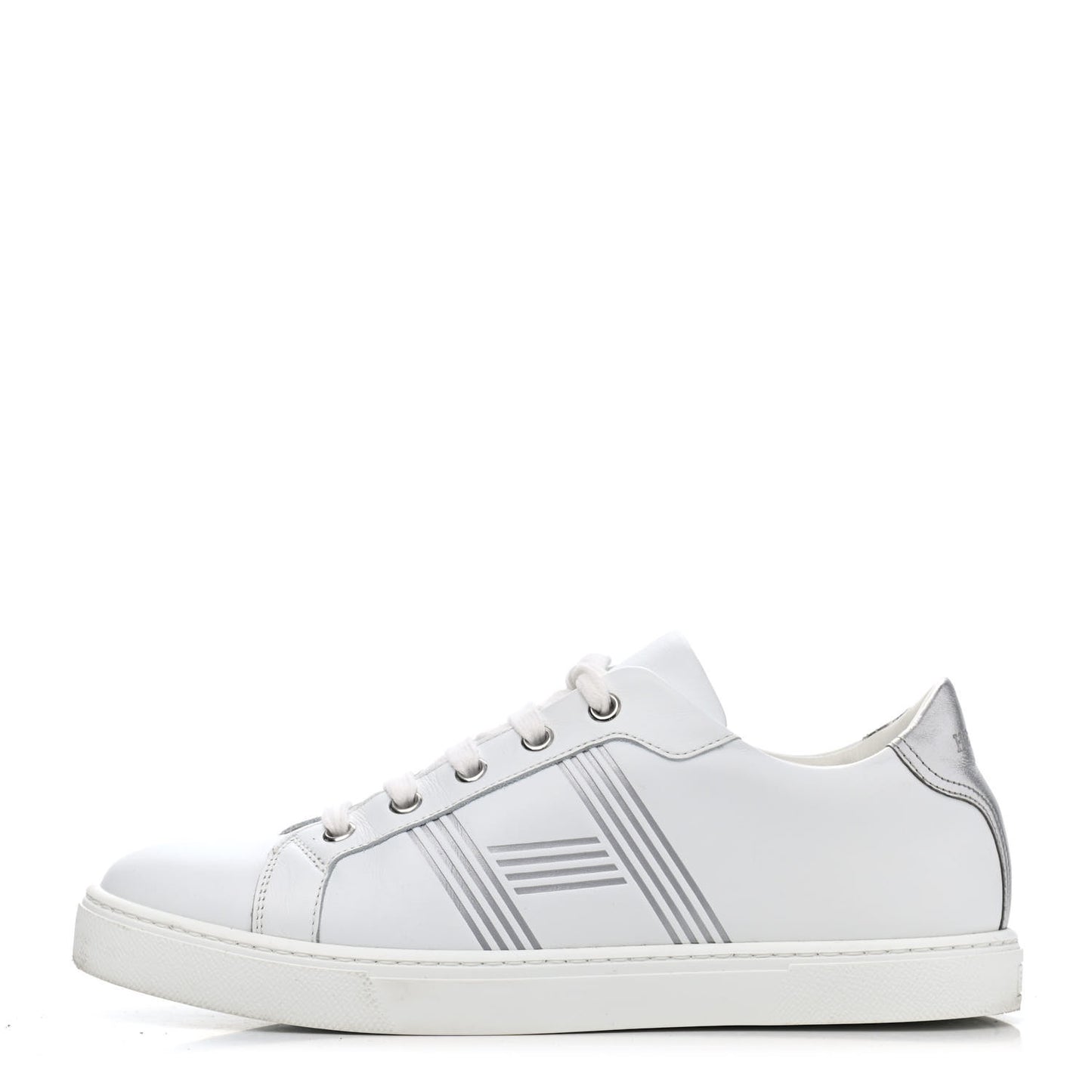 Nappa Womens Avantage Sneakers 38 White Argent