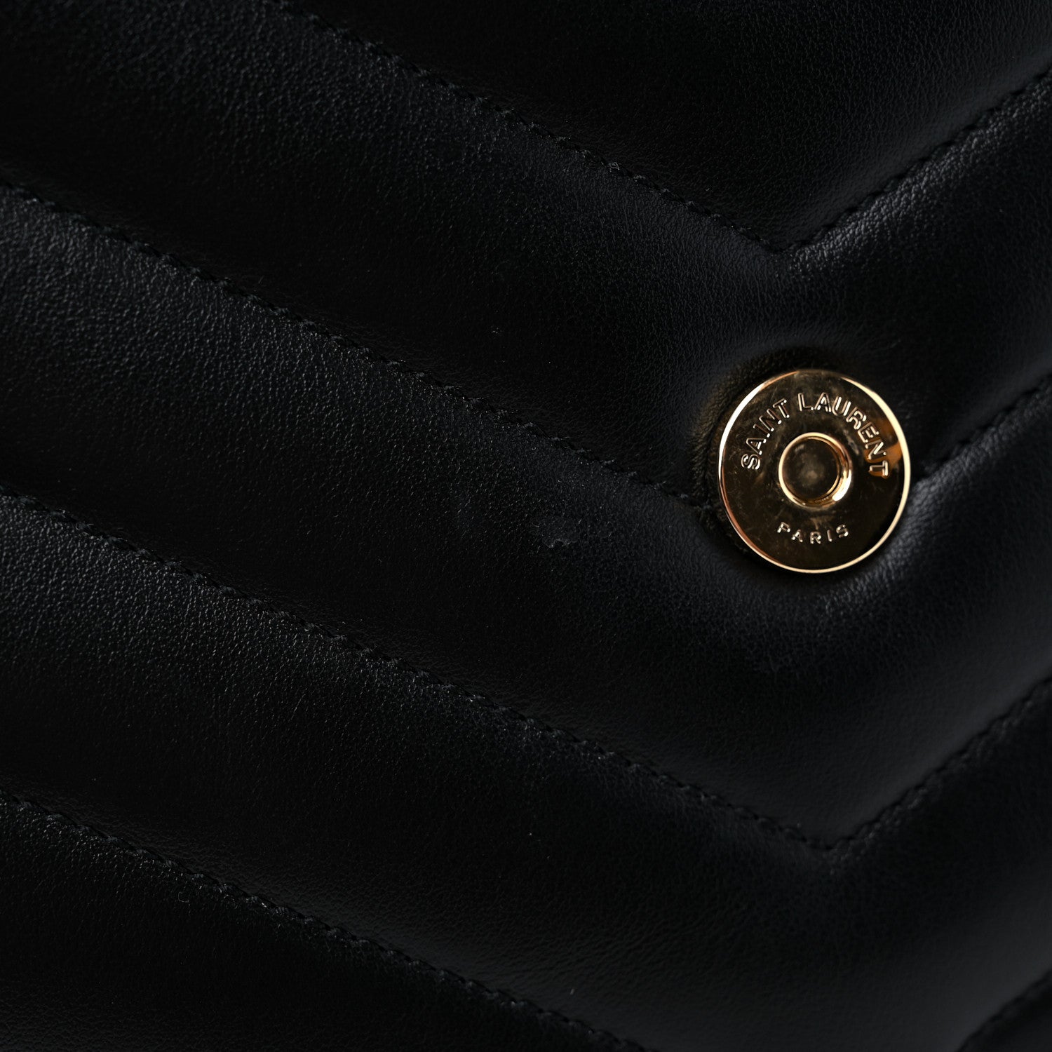 Saint Laurent Calfskin Y Quilted Monogram Medium Loulou Chain Satchel Black 11 of 11