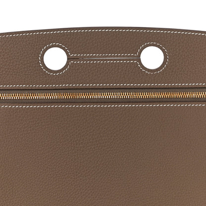 Hermes Togo Backpocket Pouch 30 Etoupe 7 of 10