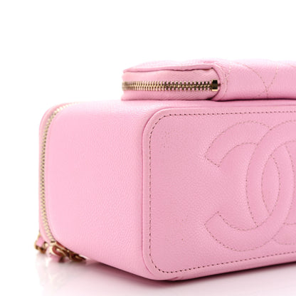 Chanel Caviar Quilted Top Handle Pocket Vanity Case Lilac 9 of 14