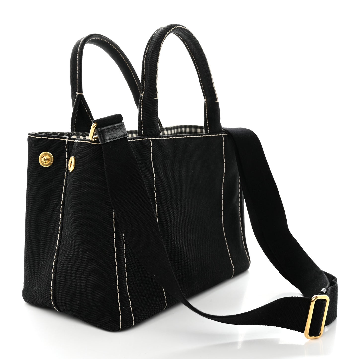 Canapa Small Logo Tote Black Talco