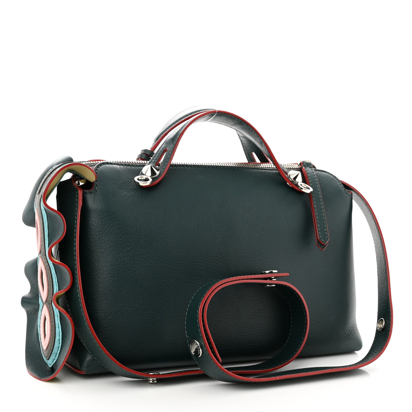 Vitello Dolce Oval Waves Tail Medium By The Way Boston Bag Verde Inglese Multicolor