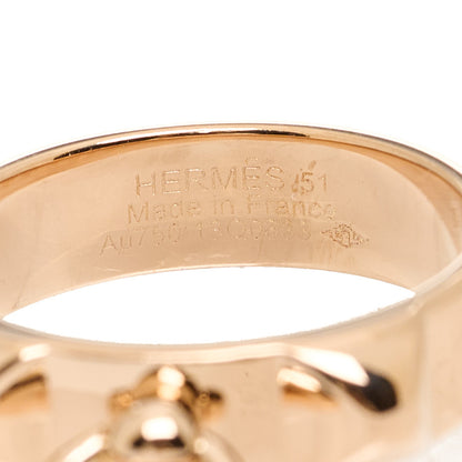 Hermes 18K Rose Gold PM Collier De Chien Ring 51 5.75 4 of 4