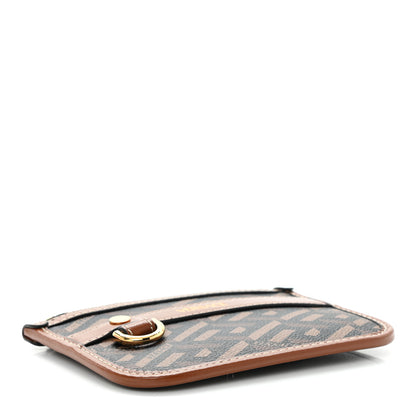 Versace Coated Canvas Calfskin La Greca Modular Zip Pouch Black Caramel 4 of 9