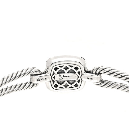 David Yurman Sterling Silver Diamond Black Onyx Albion Cable Bracelet 3 of 5