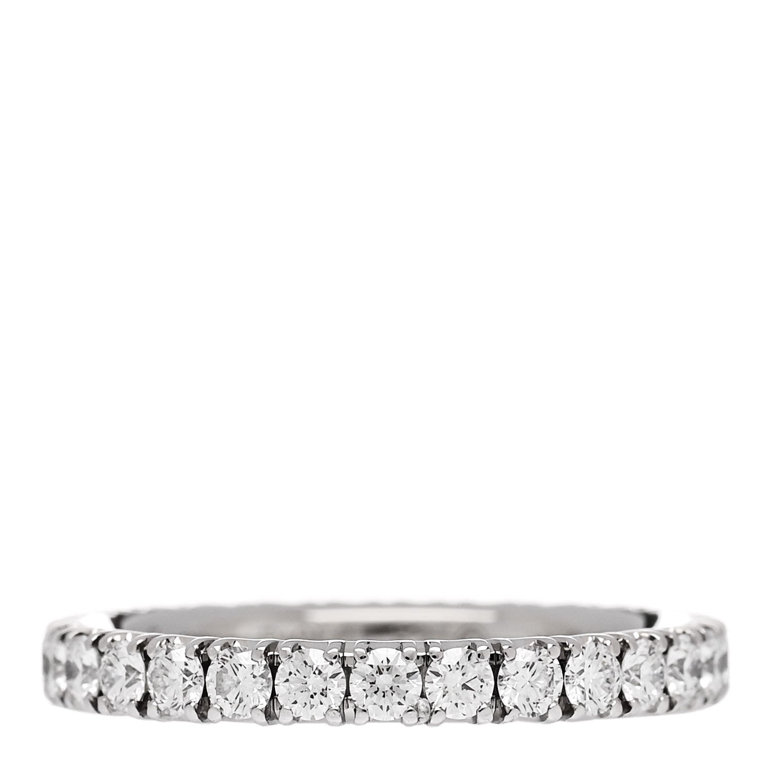 Cartier Platinum Diamond 2.6mm Etincelle de Cartier Wedding Band Ring 51 5.75 1 of 4