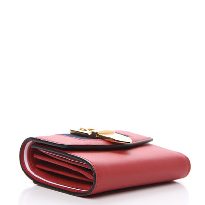 Gucci Calfskin Sylvie Wallet Hibiscus Red 3 of 7