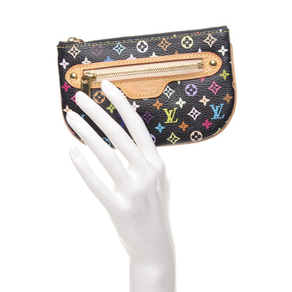 Louis Vuitton Monogram Multicolor Pochette Plate MM Black 2 of 7