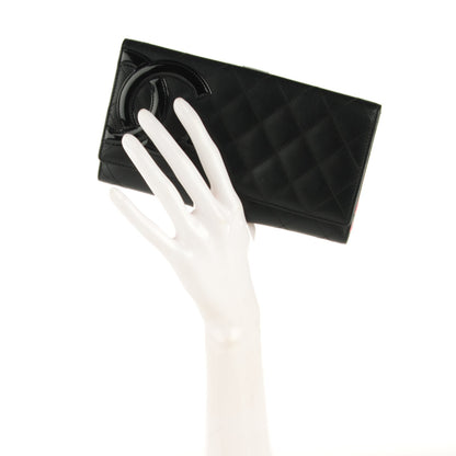 Chanel Calfskin Quilted Cambon Flap Wallet Black 2 of 8