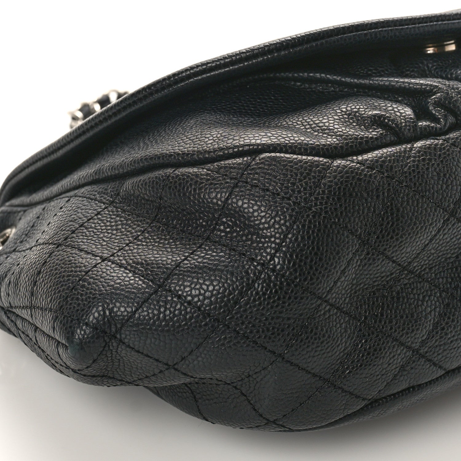 Chanel Caviar Half Moon Large Flap Black 8 of 9