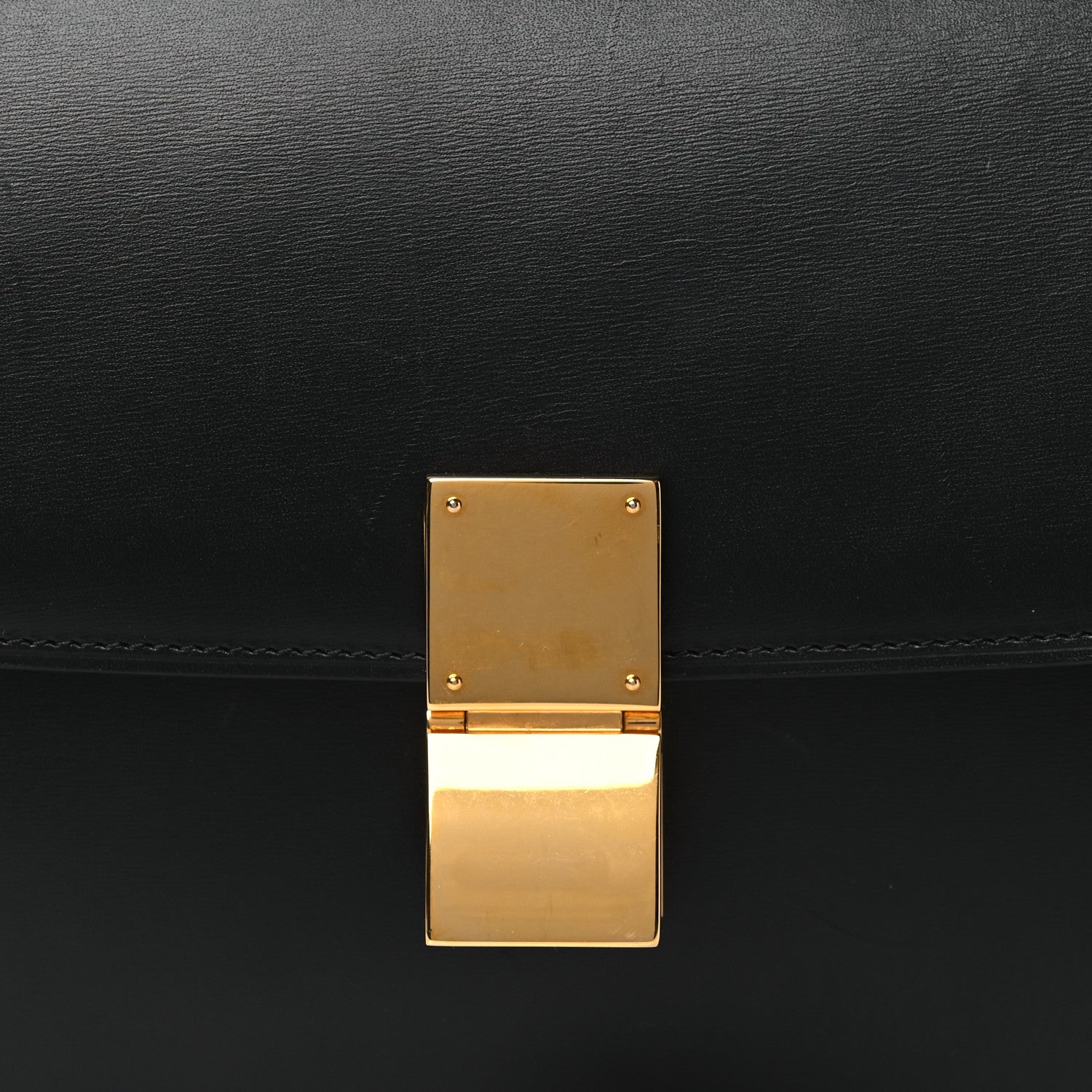Celine Box Calfskin Medium Classic Box Flap Bag Black 8 of 10