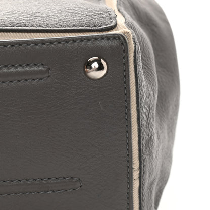 Saint Laurent Calfskin Canvas Large Muse Two Grey 14 of 21