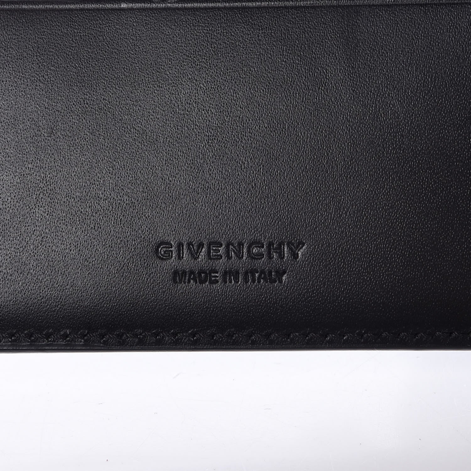 Givenchy Calfskin 1952 0 Printed Bi-Fold Wallet Black 6 of 10