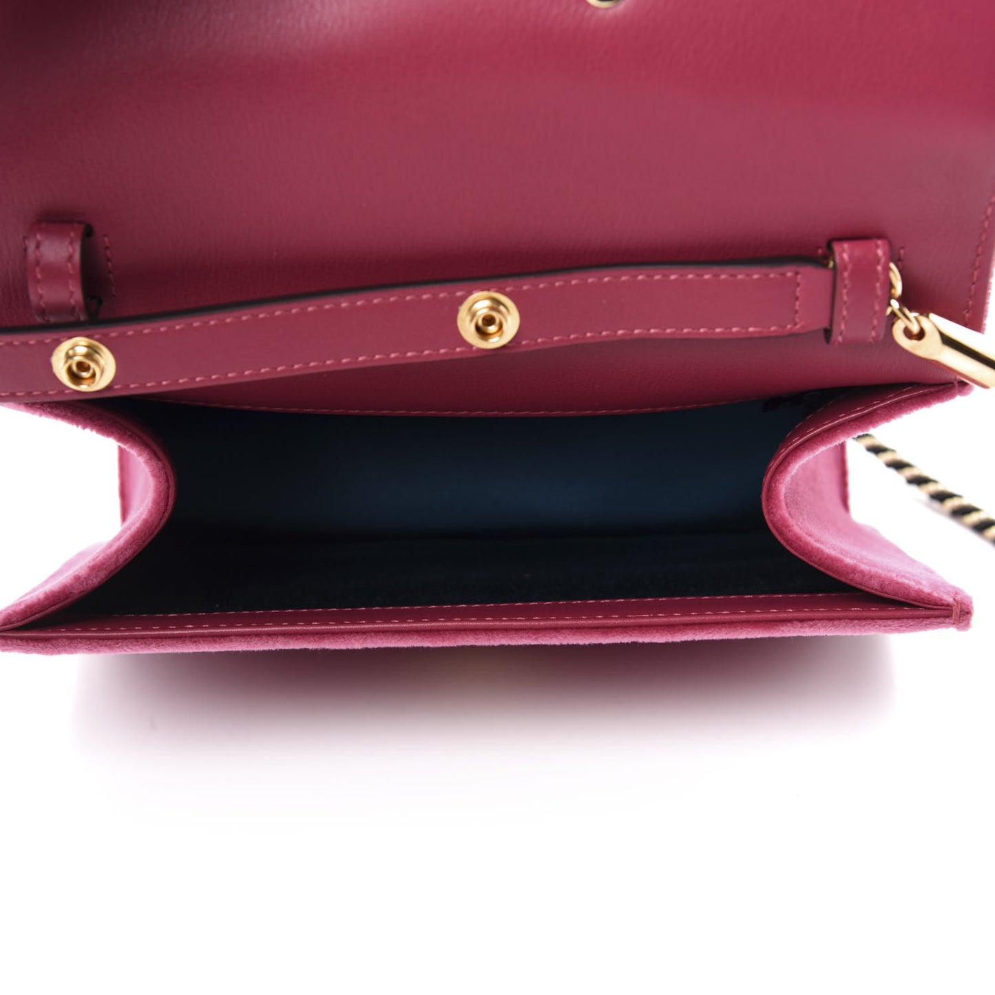 Velvet Crystal Square G Shoulder Bag Light Raspberry Rose