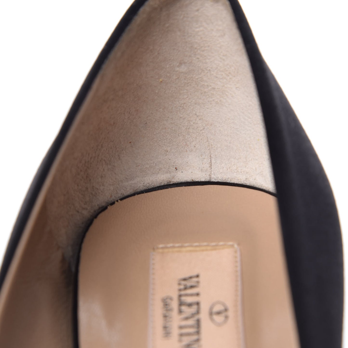 Satin Peep Toe Pumps 40 Black