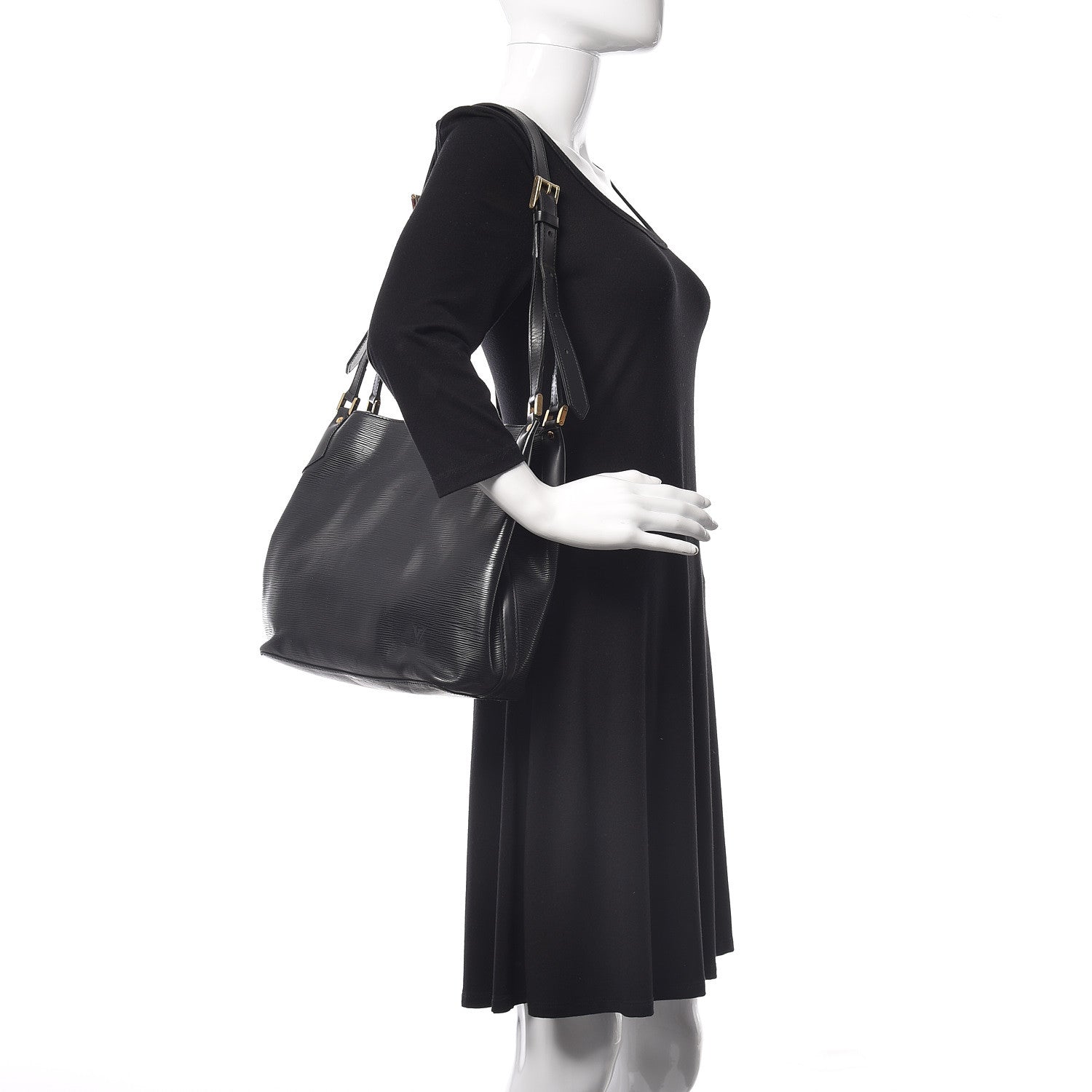 Louis Vuitton Epi Mandara MM Black 2 of 17