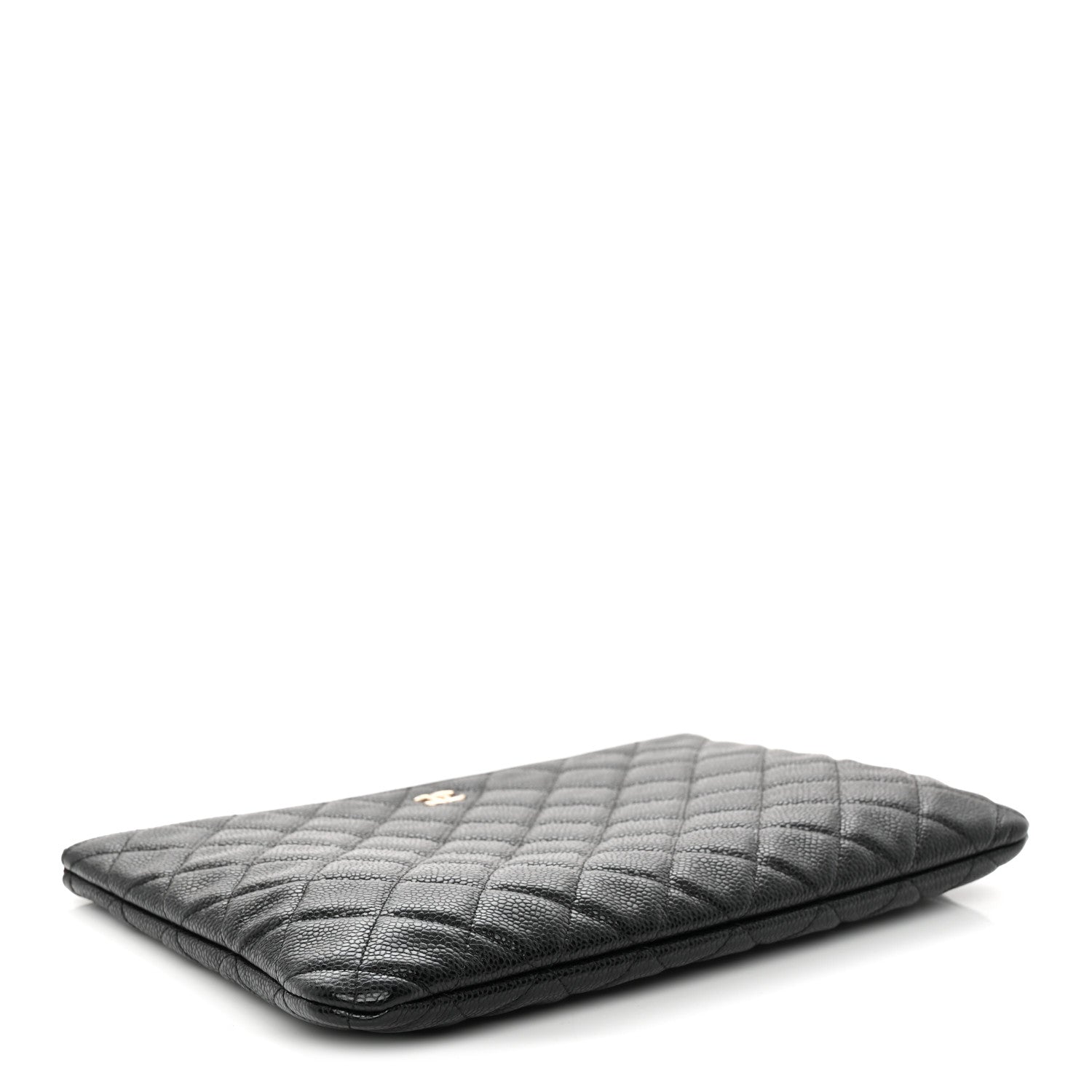 Chanel Caviar Quilted Medium Cosmetic Case Black 4 of 10
