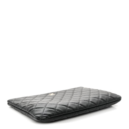 Chanel Caviar Quilted Medium Cosmetic Case Black 4 of 10