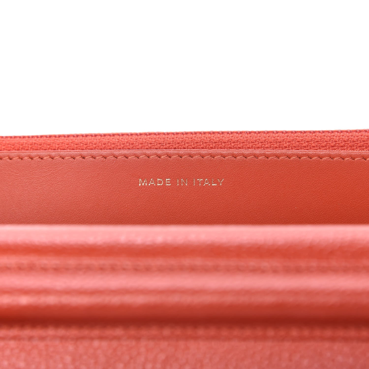 Chanel Pearly Caviar Quilted Wallet On Chain WOC Orange 9 of 11