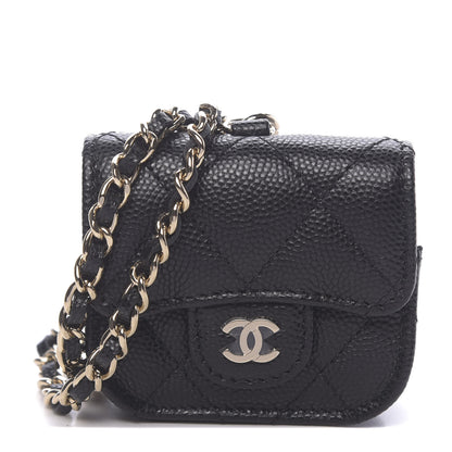 Chanel Caviar Quilted Airpods Pro Case Black 1 of 10