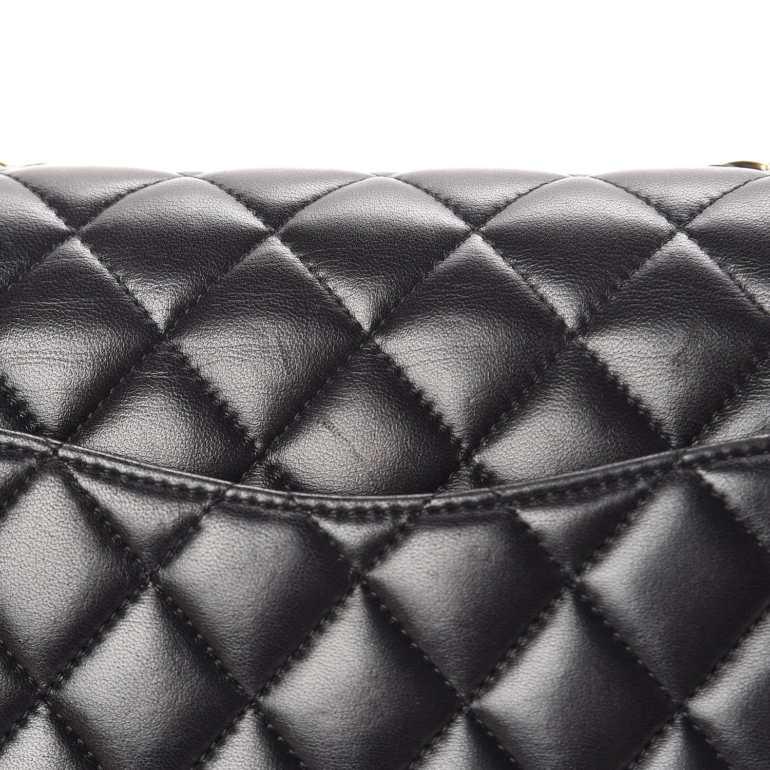 Chanel Lambskin Quilted Medium Double Flap Black 14 of 14