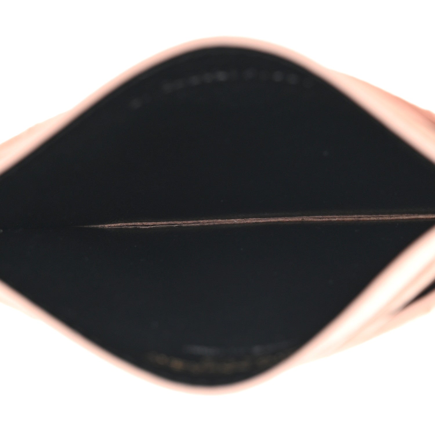 Saint Laurent Grain De Poudre Matelasse Chevron Monogram Credit Card Case Nude Powder 5 of 8