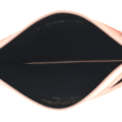 Saint Laurent Grain De Poudre Matelasse Chevron Monogram Credit Card Case Nude Powder 5 of 8