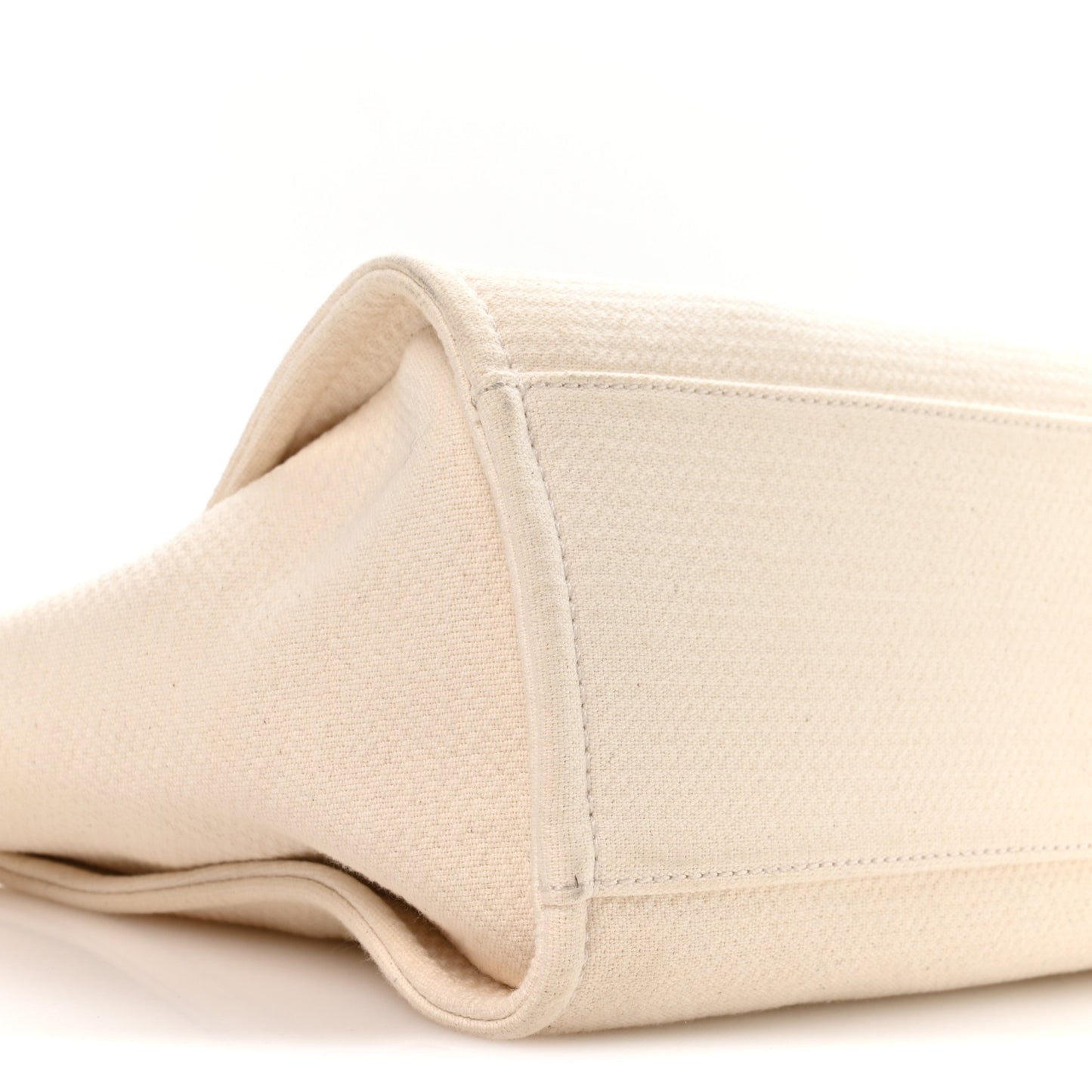 Mixed Fibers Small Deauville Tote White