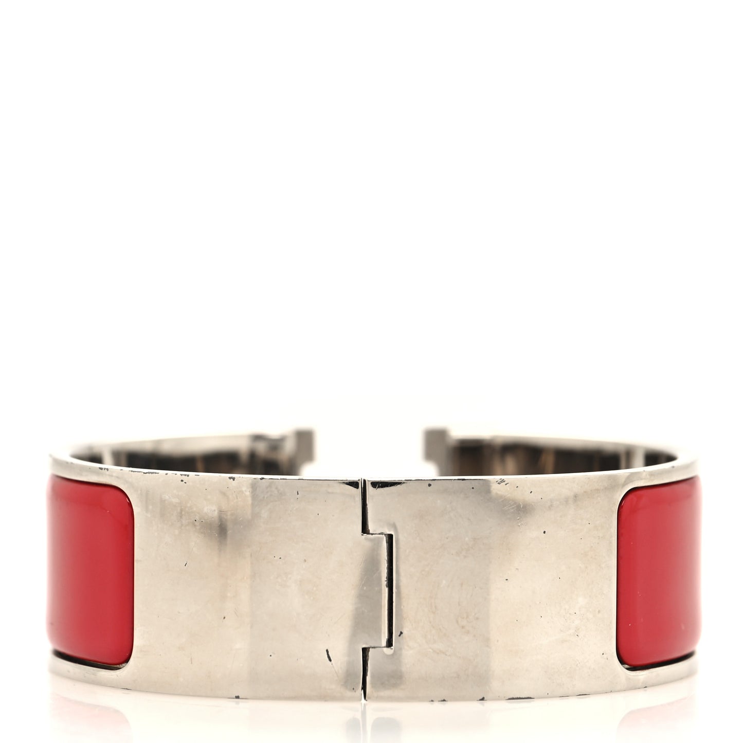 Enamel Wide Clic Clac H Bracelet PM Rouge Vif