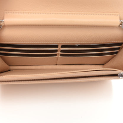 Chanel Caviar Quilted Wallet On Chain WOC Beige 5 of 10