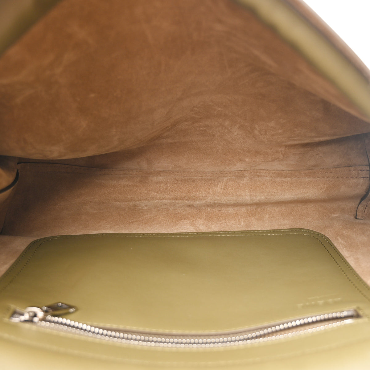 Loewe Shiny Supple Calfskin Flamenco Satchel Olive 5 of 10