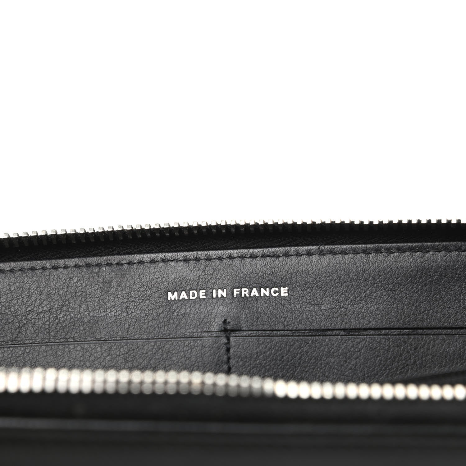 Chanel Caviar Sevruga Zip Around Wallet Black 7 of 9
