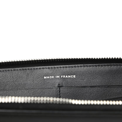 Chanel Caviar Sevruga Zip Around Wallet Black 7 of 9