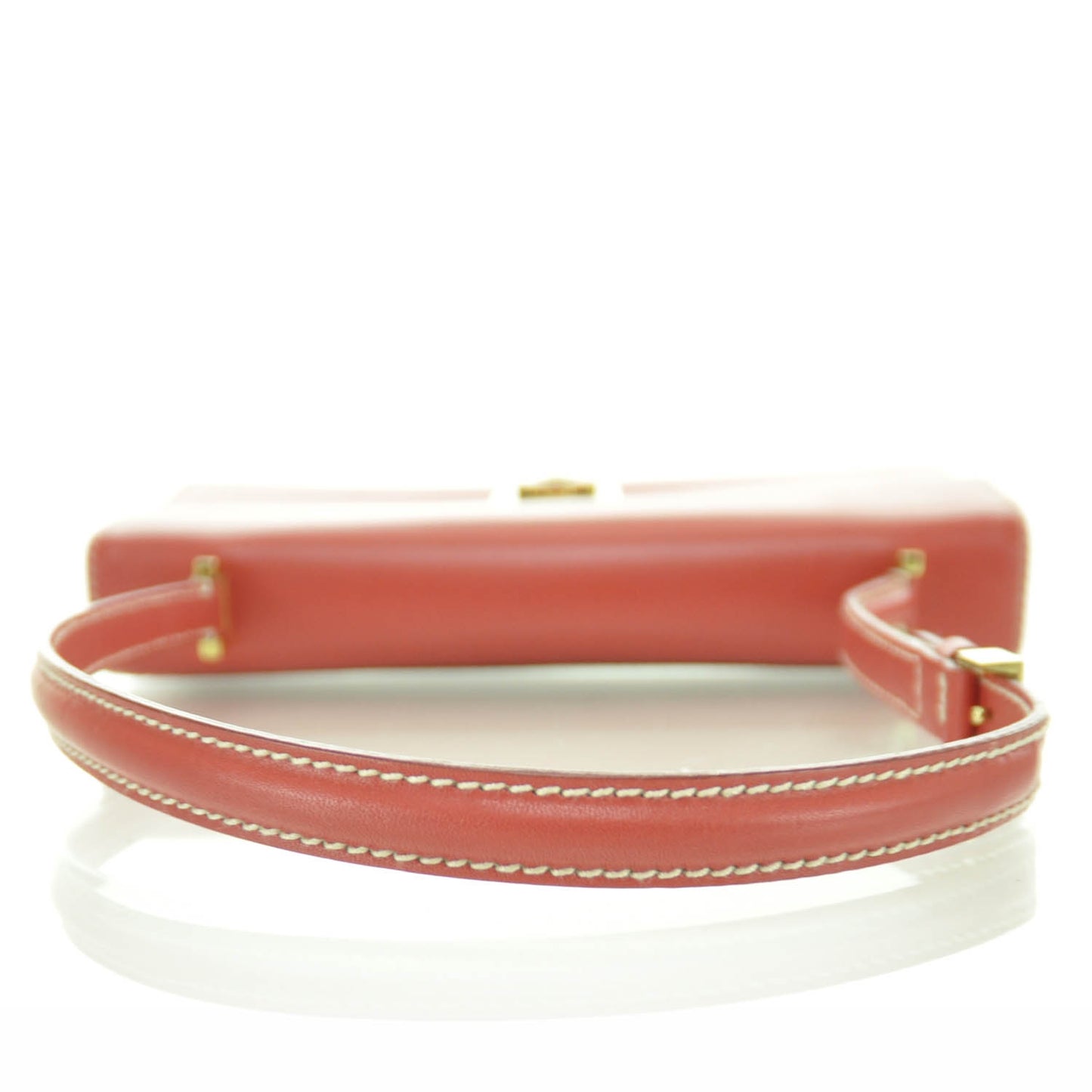 SALVATOREFERRAGAMOLeatherGanciniShoulderBagRed