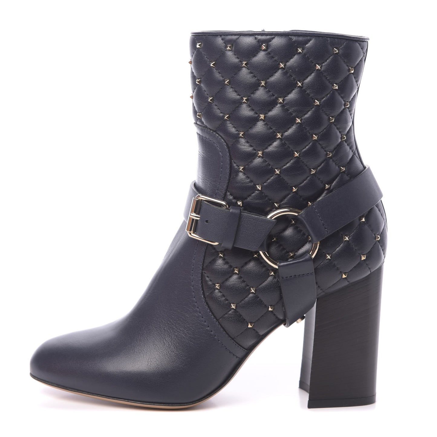 Nappa Rockstud Spike 90mm Ankle Boots 35.5 Marine