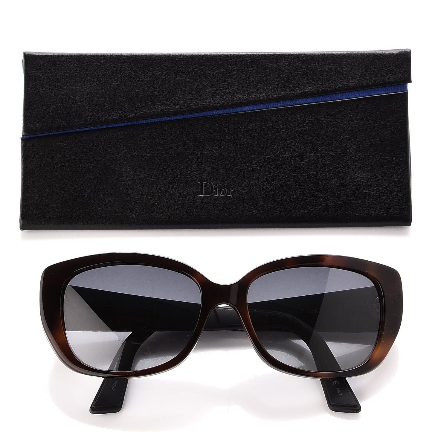 Lambskin Cannage Dior Lady 2R Sunglasses Havana Purple